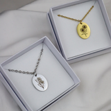 Customizable Birth Flower Necklace