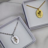 Customizable Birth Flower Necklace