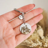 Customizable Memory Key Ring with Photo