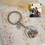 Customizable Memory Key Ring with Photo
